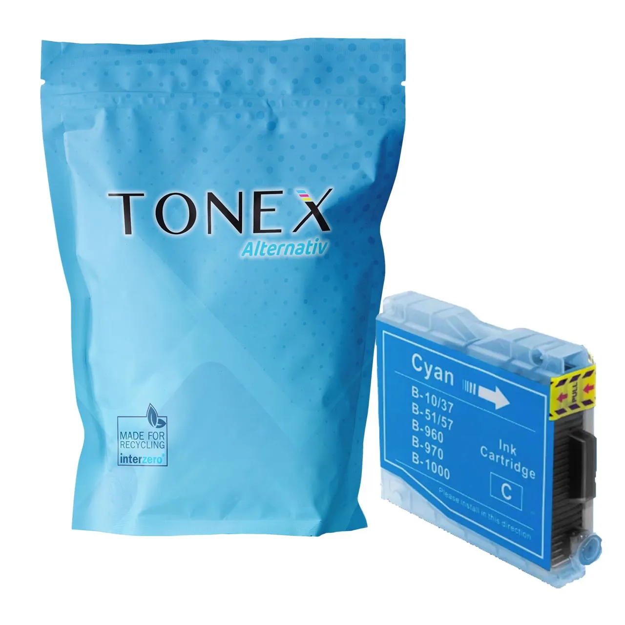 brother-lc-1000-cyan Tonex Alternativ Fur Brother Lc 1000C Tinte Cyan Bis Zu 400 Seiten - Image 1