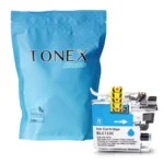 Tonex Alternativ Fur Brother Lc 123C Tinte Cyan Bis Zu 600 Seiten