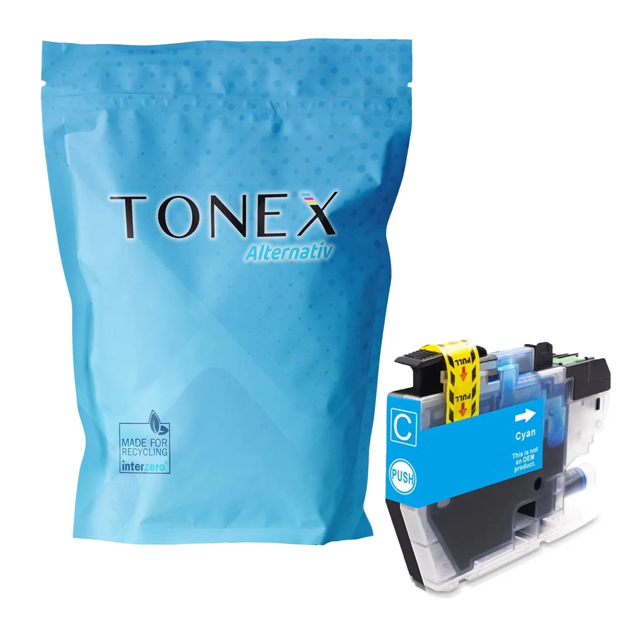 brother-lc-3213-cyan Tonex Alternativ Fur Brother Lc3213C Tinte Cyan Bis Zu 400 Seiten - Image 1