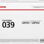 Canon 039 Schwarz Toner