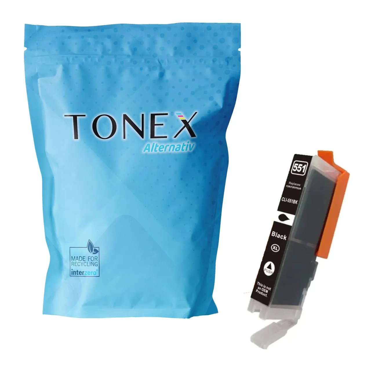 canon-cli-551xl-black Tonex Alternativ Fur Canon Cli 551Xlbk 6443B001 Tinte Schwarz Bis Zu 1795 Seiten - Image 1