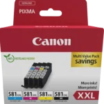 Canon Cli 581 Xxl Multipack Schwarz Cyan Magenta Gelb 1998C007
