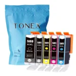Tonex Alternativ Fur Canon Pgi 580Xxl Cli 581Xxl Tinte Schwarz Cyan Magenta Gelb Foto Schwarz 73Ml 5Er Pack