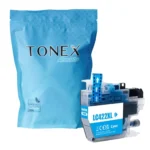 Tonex Alternativ Fur Brother Lc 422Xl Tinte Cyan Bis Zu 1500 Seiten
