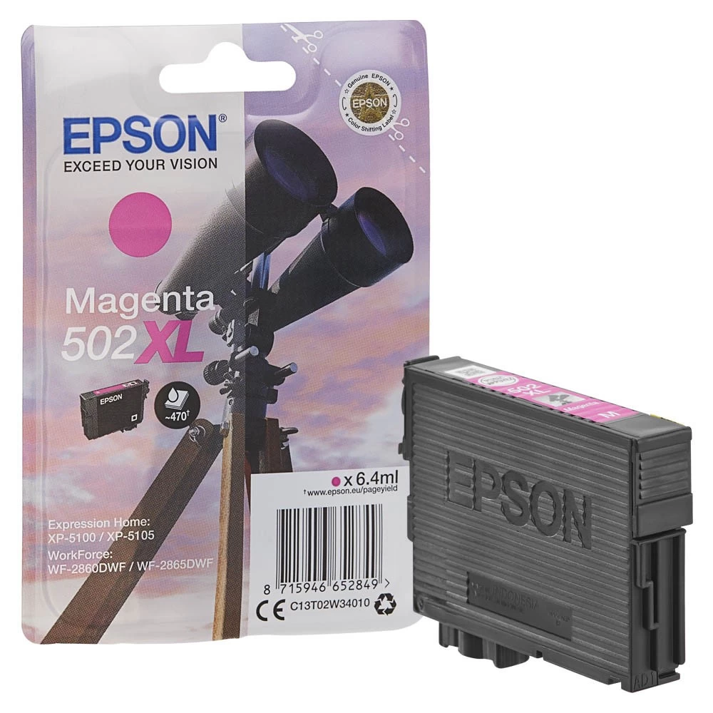 epson-502xl-t02w34-magenta-tintenpatrone-511720 Original Epson 502Xl Magenta Tintenpatrone - Image 1