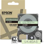Epson Lk 4Gas Schriftband Grau Auf Hellgrun