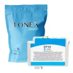 Tonex Alternativ Fur Epson T 0712 C13T07124012 Tinte Cyan Bis Zu 345 Seiten