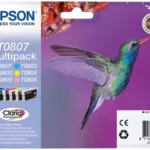 Epson T0807 Multipack Schwarz Cyan Magenta Yellow Cyan Hell Magenta Hell