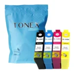 Tonex Alternativ Fur Epson T 1285 C13T12854012 Tinte Schwarz Cyan Magenta Gelb 34Ml Spar Set