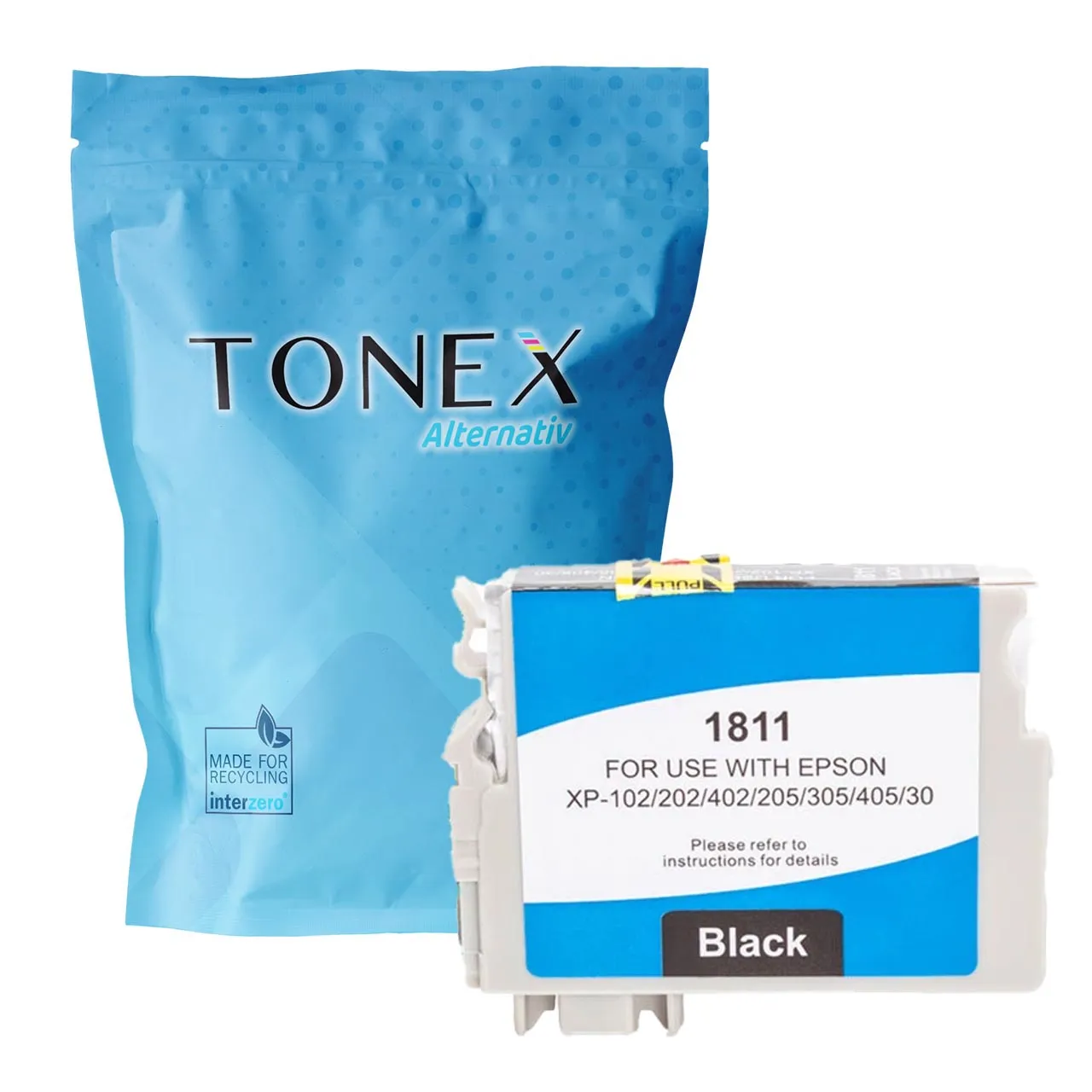 epson-t1811-18-xl-black Tonex Alternativ Fur Epson 18Xlbk T1811 Tinte Schwarz 15Ml - Image 1
