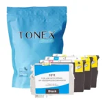 Tonex Alternativ Fur Epson 18Xl T1816 Tinte Schwarz Cyan Magenta Gelb 45Ml Multipack
