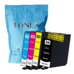 Tonex Alternativ Fur Epson 34Xl C13T34764010 Tinte Schwarz Cyan Magenta Gelb 68Ml Multipack
