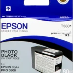 Epson T5801 Schwarz Foto Druckerpatrone C13T580100