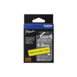 Brother Hse 611E Schwarz Auf Gelb Rolle 052 Cm X 15 M