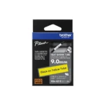 Brother Hse 621E Schwarz Auf Gelb Roll 09 Cm X 15 M