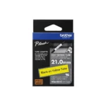 Brother Hse 651E Schwarz Auf Gelb Rolle 21 Cm X 15 M 900090093