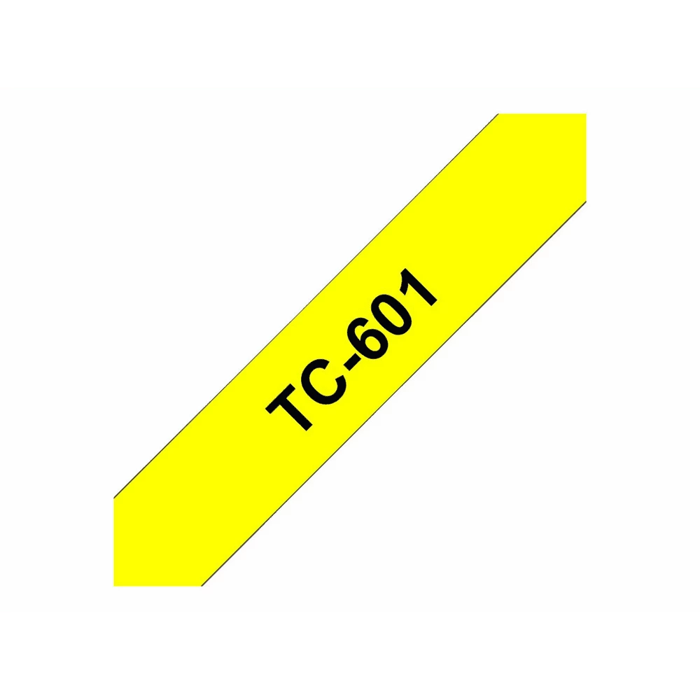 fbbr-tc601o-eac1bab6c6111635f4a058d8b4211121-191088-1-97bcfaad5e4476edf8a33d4eff95fdf4 Brother Schwarz Gelb Rolle 12 Cm X 8 M 1 Kassetten Laminiertes Band - Image 1