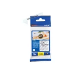 Brother Tze 131S Schwarz Auf Transparent Rolle 12 Cm X 4 M