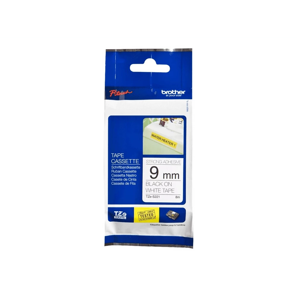 fbbr-tz221o-b41f2e822d70526adbabece138ceb5ac-357416-1-eccf3e2b110736866f4bf78d6d9b6291-1 Brother Tze 221 Selbstklebend Schwarz Auf Weiss Rolle 09 Cm X 8 M 27717759 - Image 1