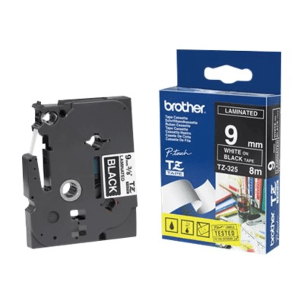 fbbr-tz325o-5566ee9d3b8a22f9ada70ccbfc16e392-162633-1-2517e23e3c6ba79325bca214732683d3 Brother Tz325 Weiss Auf Schwarz Rolle 09 Cm X 8 M 168209736 - Image 1
