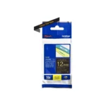 Brother Tze 334 Selbstklebend Gold Auf Schwarz Rolle 12 Cm X 8 M 1745598194