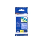 Brother Tz 535 Weiss Auf Blau Rolle 12 Cm X 8 M Laminiertes Band