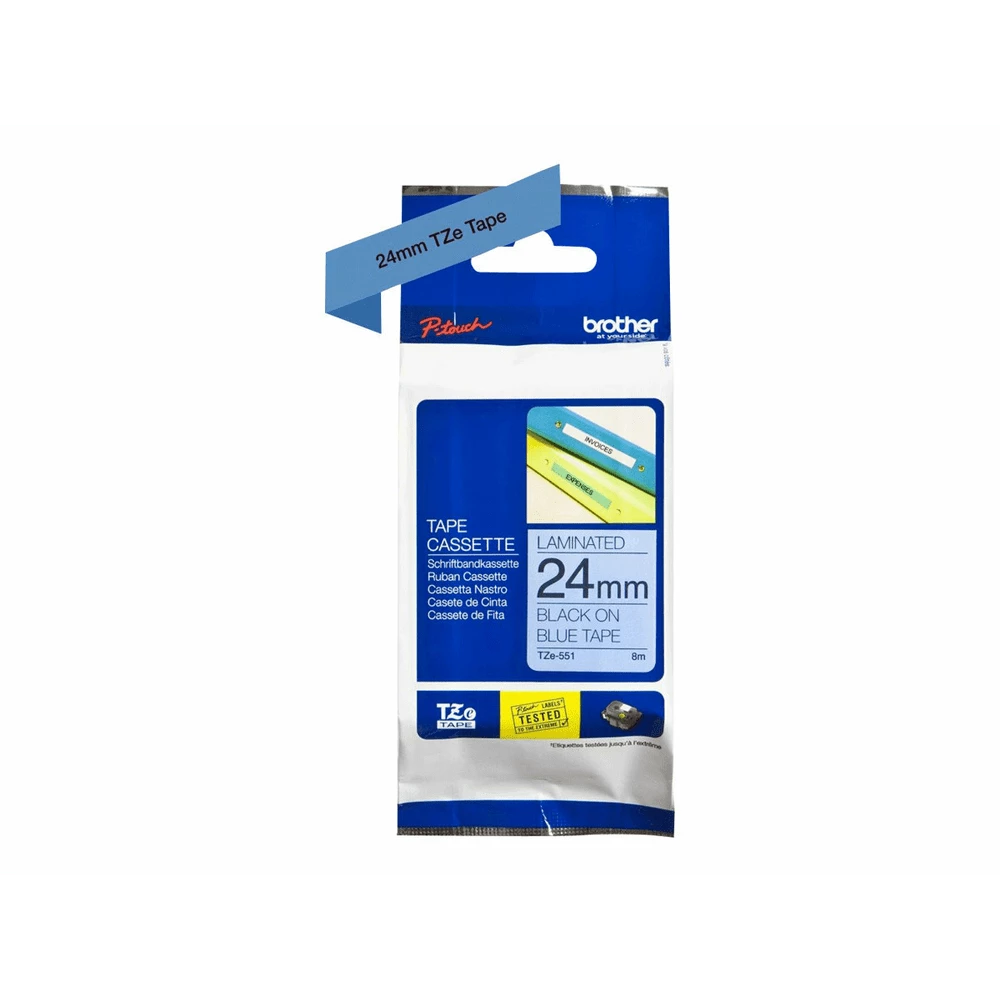 fbbr-tz551o-6fe9d19f3b792d49703ce3109464f062-191673-1-5905bc2f835b6a754ca0d61140be32a3 Brother Tze 551 Schwarz Auf Blau Rolle 24 Cm - Image 1