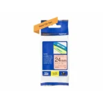 Brother Tze B51 Standard Klebstoff Schwarz Auf Fluoreszierendem Orange Rolle 24 Cm X 5 M 1673347288