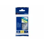 P Touch Tzepr955 Weiss Auf Silber 24Mm