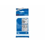 P Touch Tzer931 Seidig Schwarz Auf Silber 12Mm