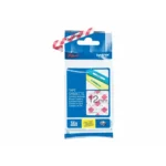 Brother Tze Mprg31 Schwarz Auf Rotem Gingham Rolle 12 Cm X 4 M