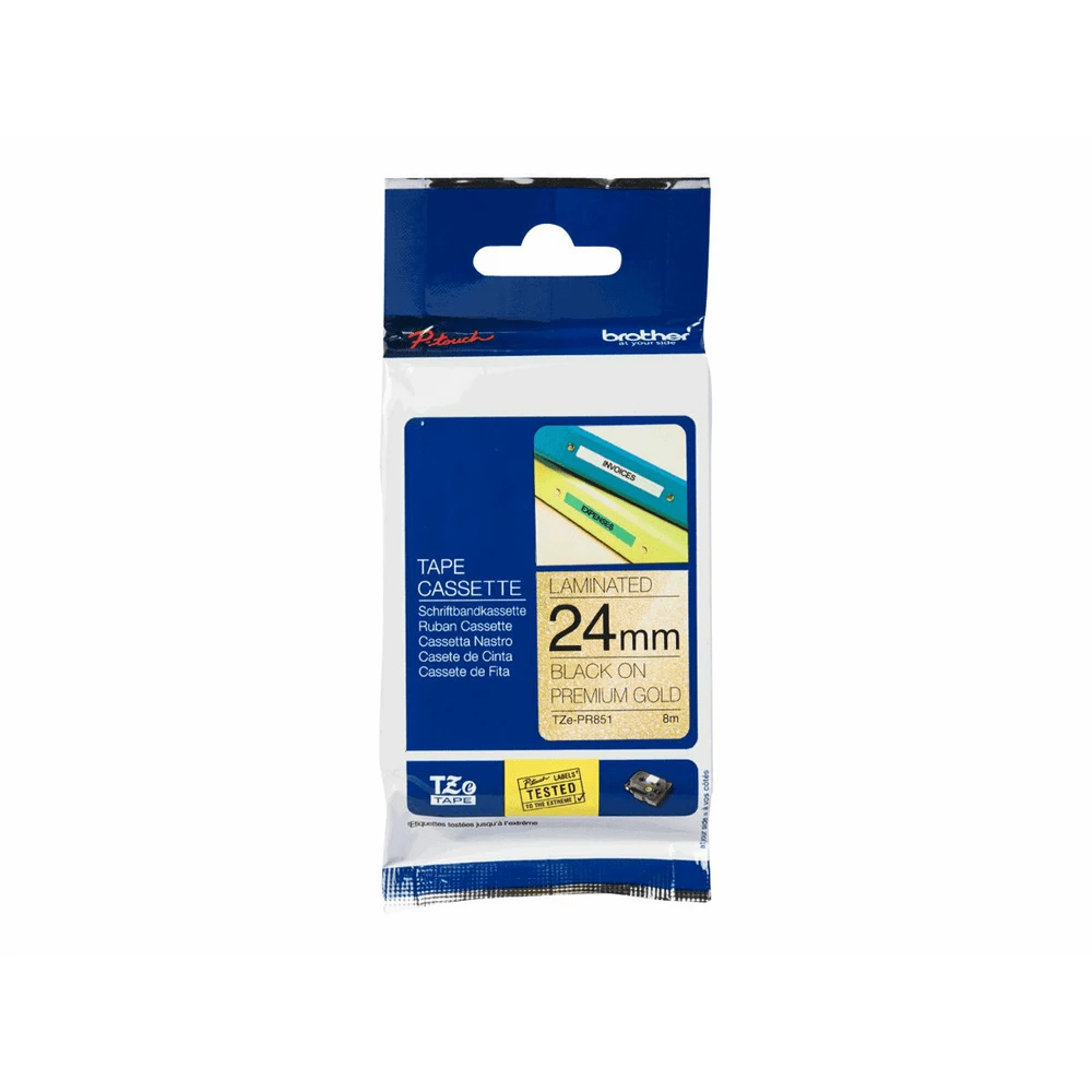 fbbr-tzpr851o-c64001b53d11433387121b4b2e31fcc0-190378-1-96a518a92017e8e9a283cd2975fd7ccb P Touch Goldschwarz 8M Laminiert 24Mm 2128840953 - Image 1