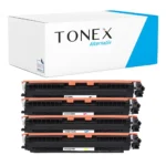 Tonex Alternativ Fur Hp 130A Toner Schwarz Cyan Magenta Gelb Spar Set