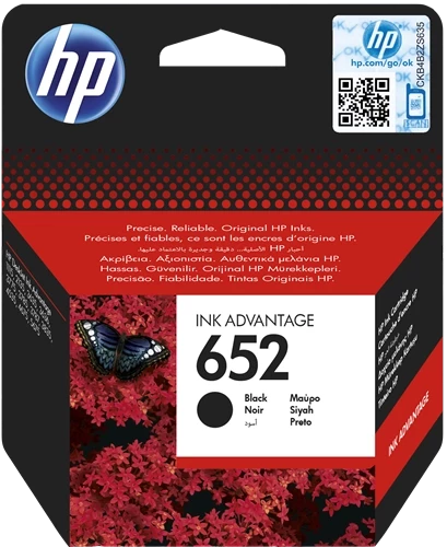 hp-652-schwarz-druckerpatrone-30442 Hp Original F6V25Ae 652 Bis Zu 360 Seiten - Image 1