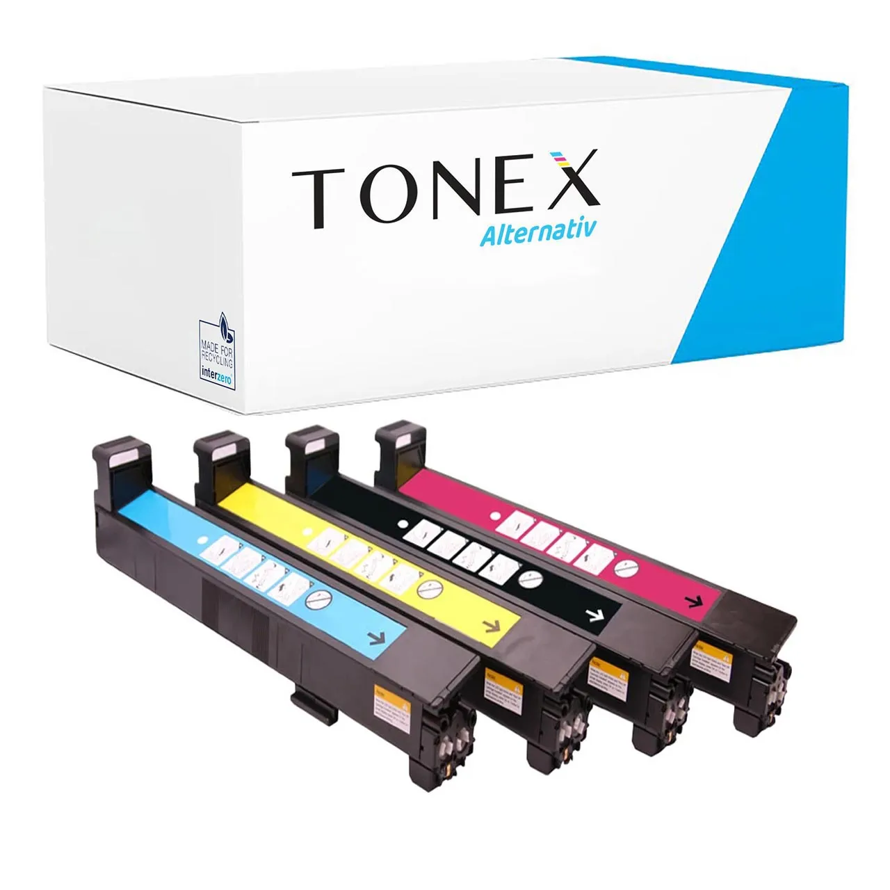 hp-cb380a Tonex Alternativ Fur Hp 823A Toner Schwarz Cyan Magenta Gelb Spar Set - Image 1