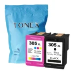 Tonex Alternativ Fur Hp 305Xl Tinte Schwarz Color Spar Set