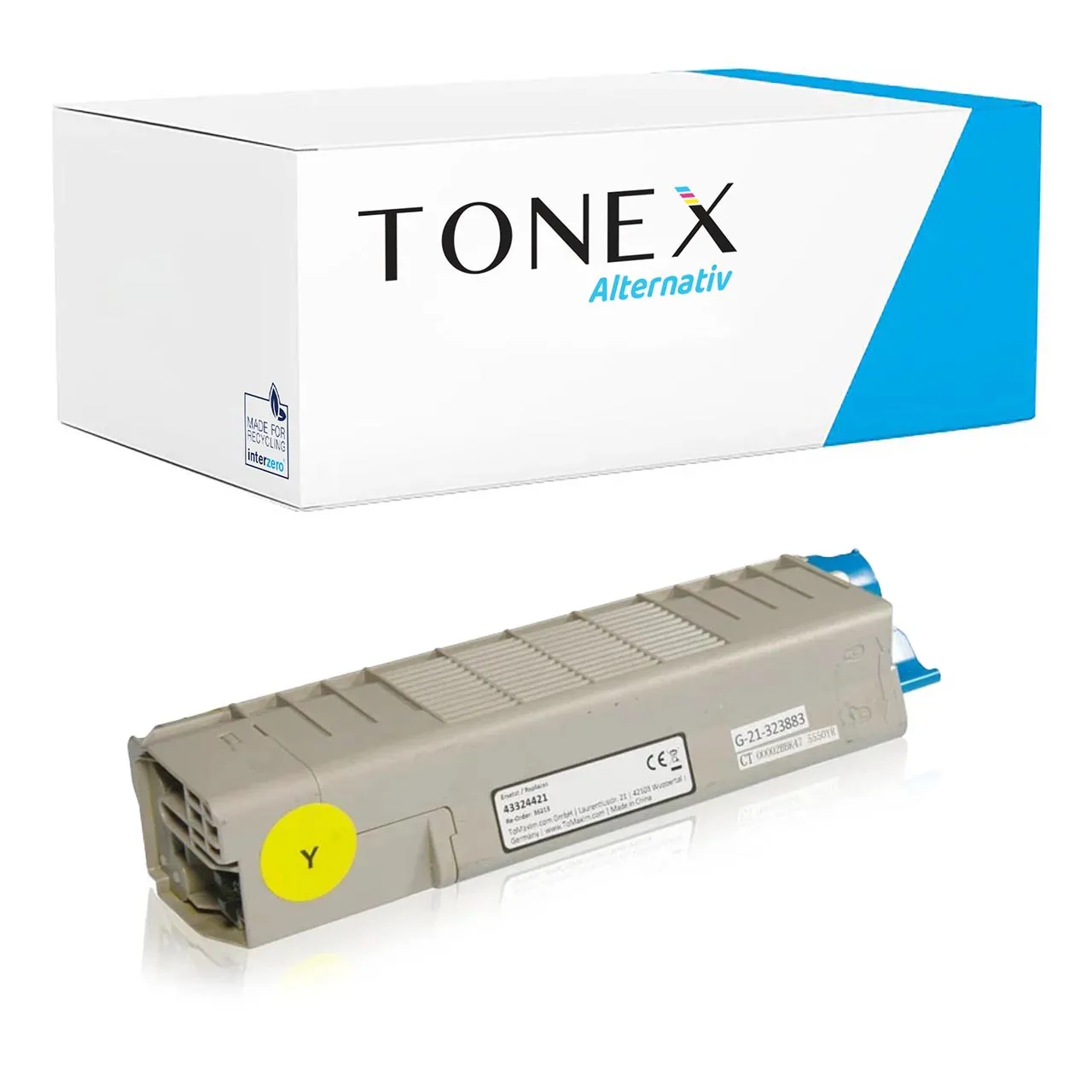 oki-43324421-yellow Tonex Alternativ Fur Oki 43324421Y Toner Gelb Bis Zu 5000 Seiten - Image 1