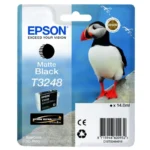 Original Epson C13T32484010 T3248 Tintenpatrone Schwarz Matt