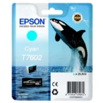 Original Epson C13T76024010 T7602 Tintenpatrone Cyan
