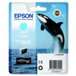 Original Epson C13T76054010 T7605 Tintenpatrone Cyan Hell
