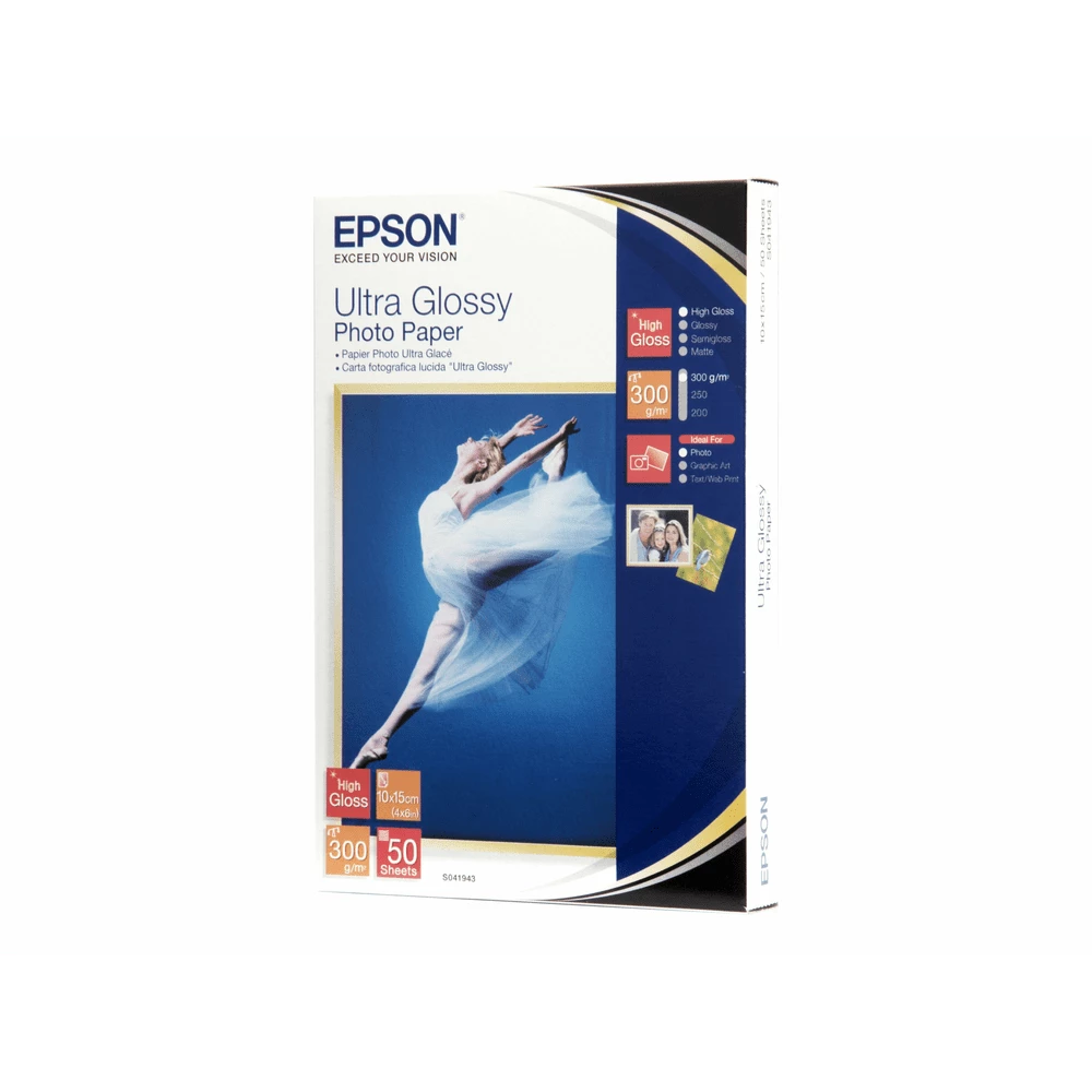 paep-so41943o-5d2ea9506ec636a40fdb01d6bdb2a79a-191004-1-fe66e0931bd91c9601714f29c26649c4 Epson Ultra Glossy Photo Papier 10X15Cm 50 Blatt 300G 1313906573 - Image 1