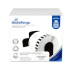 Mediarange Schriftband 62Mm Schwarzweiss Passend Zu Brother Dk 22205 3048M